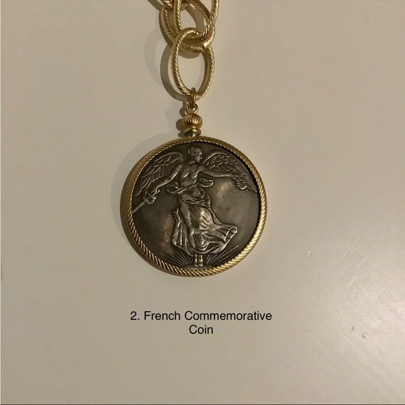French coin on Gold Chain - Picture 2 of 2